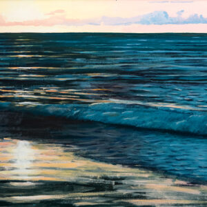 Baltic sea scene painted by bath-based contemporary artist david ringsell