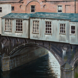bridge scene painted by bath-based contemporary artist david ringsell