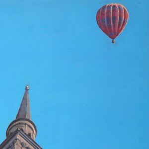 church scene painted by bath-based contemporary artist david ringsell